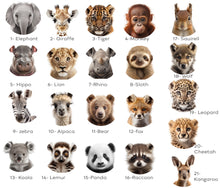 Load image into Gallery viewer, BABY ANIMAL PORTRAITS - GENDER NEUTRAL NURSERY DECOR POSTERS