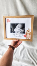 Load image into Gallery viewer, First Fathers Day Custom Photo Frame superhero daddy bear