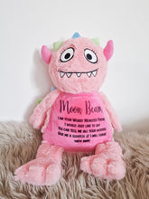 Load image into Gallery viewer, Personalised Worry Monster Kids Teddy
