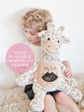 Load image into Gallery viewer, HEARTBEAT BABY SCAN GIRAFFE TEDDY