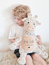 Load image into Gallery viewer, HEARTBEAT BABY SCAN GIRAFFE TEDDY