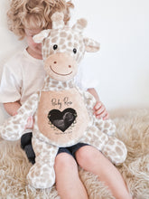 Load image into Gallery viewer, HEARTBEAT BABY SCAN GIRAFFE TEDDY