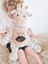 Load image into Gallery viewer, HEARTBEAT BABY SCAN GIRAFFE TEDDY