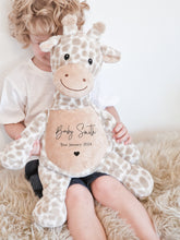 Load image into Gallery viewer, HEARTBEAT BABY SCAN GIRAFFE TEDDY