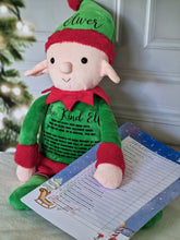 Load image into Gallery viewer, The Kind Elf Personalised Teddy with 24 acts of kindness