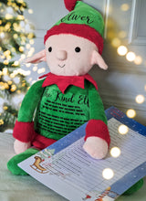 Load image into Gallery viewer, The Kind Elf Personalised Teddy with 24 acts of kindness