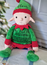 Load image into Gallery viewer, The Kind Elf Personalised Teddy with 24 acts of kindness