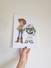 Load image into Gallery viewer, Toy Story set of 2 Woody and Buzz To infinity prints