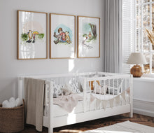 Load image into Gallery viewer, Winnie the pooh set of 3 Nursery Prints