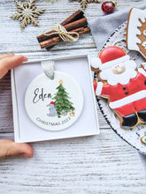 Load image into Gallery viewer, Personalised Eeyore Winnie the pooh Christmas Ornament