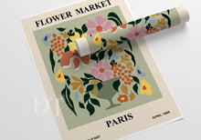 Load image into Gallery viewer, Colourful Set of 3 Flower Market - Home Wall Art - Boho - Modern Home decor