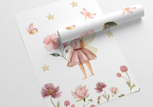 Load image into Gallery viewer, Fairy theme girls room bedroom wall art