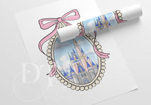 Load image into Gallery viewer, Magical Princesses Castle set of 2 Personalised Prints