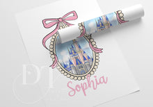 Load image into Gallery viewer, Magical Princesses Castle set of 2 Personalised Prints
