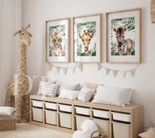 Load image into Gallery viewer, SAFARI NURSERY DECOR Prints - Jungle Topical leaf
