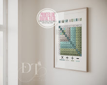 Load image into Gallery viewer, Multiplication Times Tables, Maths Poster, Educational poster, kids room, Nursery, Pastels, Boho