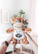 Load image into Gallery viewer, Giraffe Teddy Baby Scan - Pregnancy Announcement - Baby Gift