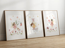 Load image into Gallery viewer, Fairy theme girls room bedroom wall art