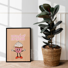 Load image into Gallery viewer, life is short eat cake - Retro Happy Characters Kitchen print