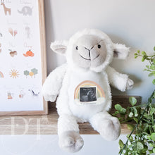 Load image into Gallery viewer, Little Lamb Teddy Baby Scan - Pregnancy Announcement - Baby Gift