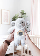 Load image into Gallery viewer, Little Lamb Teddy Baby Scan - Pregnancy Announcement - Baby Gift