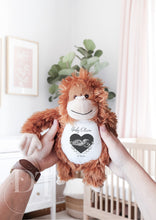 Load image into Gallery viewer, Monkey Teddy Bear Baby Scan - Pregnancy Reveal - Baby Gift