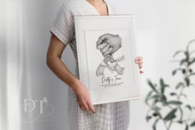 Load image into Gallery viewer, Fathers Gift - Newborn and Father Personalised Print