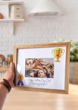 Load image into Gallery viewer, Fathers Day Custom Photo Frame No 1 Dad - Top Dad Gift