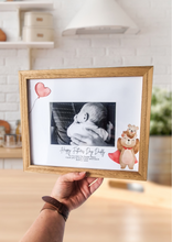 Load image into Gallery viewer, First Fathers Day Custom Photo Frame superhero daddy bear