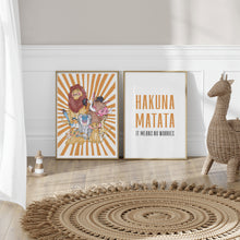 Load image into Gallery viewer, Lion King Hakuna Matata Set of 2 prints
