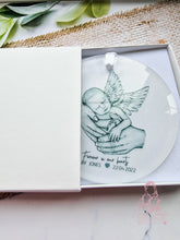 Load image into Gallery viewer, Memorial Christmas Decoration - Baby loss - Grief - Infant loss - Angel wings Christmas Bauble - Miscarriage Christmas gift