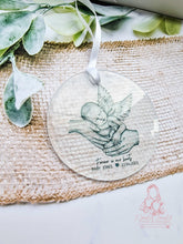 Load image into Gallery viewer, Memorial Christmas Decoration - Baby loss - Grief - Infant loss - Angel wings Christmas Bauble - Miscarriage Christmas gift