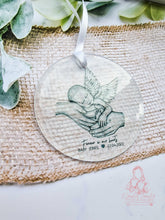Load image into Gallery viewer, Memorial Christmas Decoration - Baby loss - Grief - Infant loss - Angel wings Christmas Bauble - Miscarriage Christmas gift