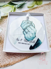 Load image into Gallery viewer, Mr & Mrs Married Wedding Christmas Ornament Bauble