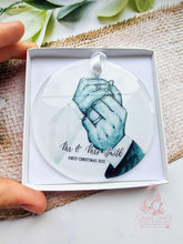 Load image into Gallery viewer, Mr & Mrs Married Wedding Christmas Ornament Bauble