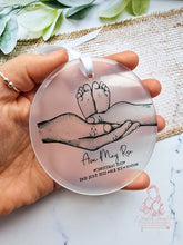 Load image into Gallery viewer, Family of 3- First Christmas Bauble - Newborn - Babies 1st Xmas Ornament decoration