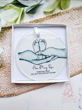 Load image into Gallery viewer, Family of 3- First Christmas Bauble - Newborn - Babies 1st Xmas Ornament decoration