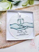 Load image into Gallery viewer, Family of 3- First Christmas Bauble - Newborn - Babies 1st Xmas Ornament decoration