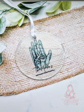Load image into Gallery viewer, Family Hands Personalised Christmas Ornament Bauble