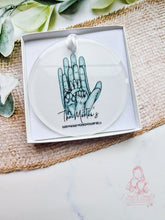 Load image into Gallery viewer, Family Hands Personalised Christmas Ornament Bauble