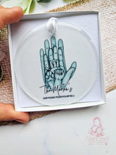 Load image into Gallery viewer, Family Hands Personalised Christmas Ornament Bauble