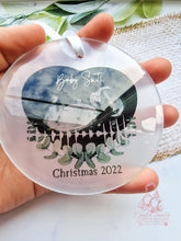 Load image into Gallery viewer, VIDEO QR CODE BUMPS FIRST CHRISTMAS BABY SCAN ULTRASOUND CHRISTMAS ORNAMENT