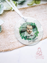 Load image into Gallery viewer, PHOTO FIRST CHRISTMAS  TREE ORNAMENT BAUBLE