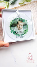 Load image into Gallery viewer, PHOTO FIRST CHRISTMAS  TREE ORNAMENT BAUBLE