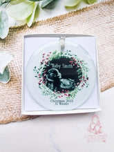 Load image into Gallery viewer, ULTRASOUND - BABY SCAN- FIRST CHRISTMAS  TREE ORNAMENT BAUBLE