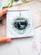 Load image into Gallery viewer, ULTRASOUND - BABY SCAN- FIRST CHRISTMAS  TREE ORNAMENT BAUBLE