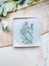 Load image into Gallery viewer, New Family Personalised Newborn Family of 3-  Christmas Ornament Bauble