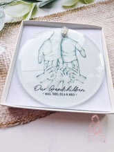 Load image into Gallery viewer, Grandparents Hands Personalised Christmas Ornament Bauble