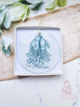 Load image into Gallery viewer, Grandparents Hands Personalised Christmas Ornament Bauble