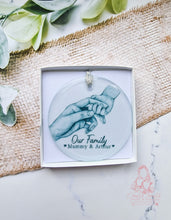 Load image into Gallery viewer, Babys 1st Christmas// Mum and Baby// Personalised Christmas Tree Ornament Bauble